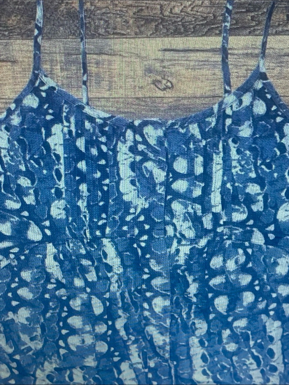 Hurley Blue Patterned Spaghetti-Strap Camisole